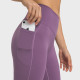 Yoga Pants Women Sportswear With Side Pocket No Front Seam Leggings Sports Wears