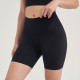 Nylon Women Yoga Shorts Leggings High Waist Elastic Solid Gym Cycling Short Wear