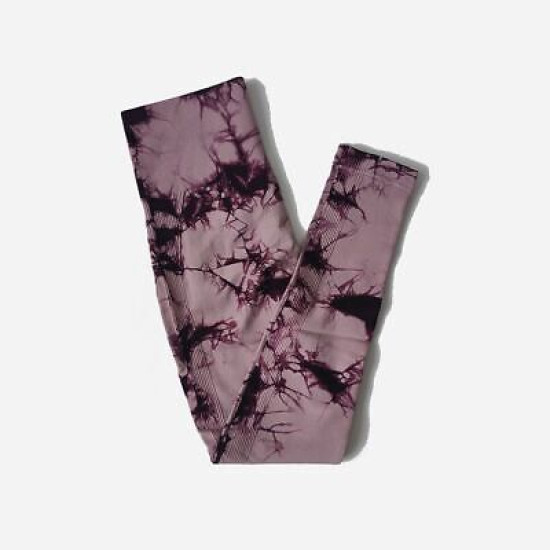 Tie Dye Yoga Pants Sports Leggings Women Seamless High Waisted Activewear Bottom