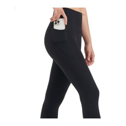 Nylon Women Yoga Pants Leggings Gym Sport Fitness Elastic High Waist Side Pocket