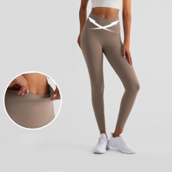 Yoga Pants Women Leggings Double Tummy Workout Clothing Gym Fitness Push Up Wear