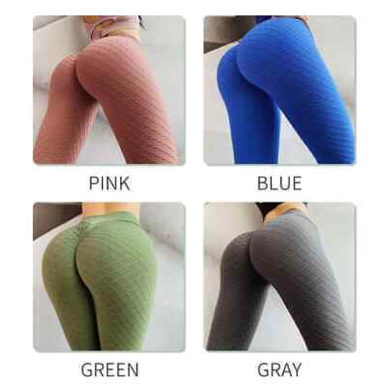 Women Sports Yoga Pants Solid Mesh Leggings Elastic High Waist Seamless Trousers