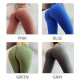 Women Sports Yoga Pants Solid Mesh Leggings Elastic High Waist Seamless Trousers