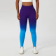 Seamless Sports Yoga Pants Women Leggings Hip Lifting High Waist Fade Color Wear