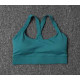 Nylon Women Sports Bra Workout Gym Yoga Fitness Buckle Sportswear Solid Clothing
