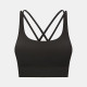 Women Sports Bra Bodybuilding Stretch Fabric Running Yoga Quick Dry Cropped Tops