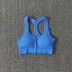 Sports Bra Crop Top Zipper Fitness Women Sportswear Fitness Running Push Up Bras