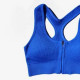 Sports Bra Crop Top Zipper Fitness Women Sportswear Fitness Running Push Up Bras