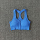 Sports Bra Crop Top Zipper Fitness Women Sportswear Fitness Running Push Up Bras