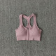 Sports Bra Crop Top Zipper Fitness Women Sportswear Fitness Running Push Up Bras