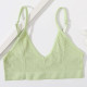 Seamless Women Bra Tops U Back Adjustable Straps Sports Backless Solid Bralettes