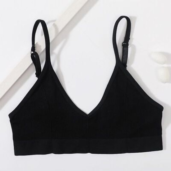 Seamless Women Bra Tops U Back Adjustable Straps Sports Backless Solid Bralettes