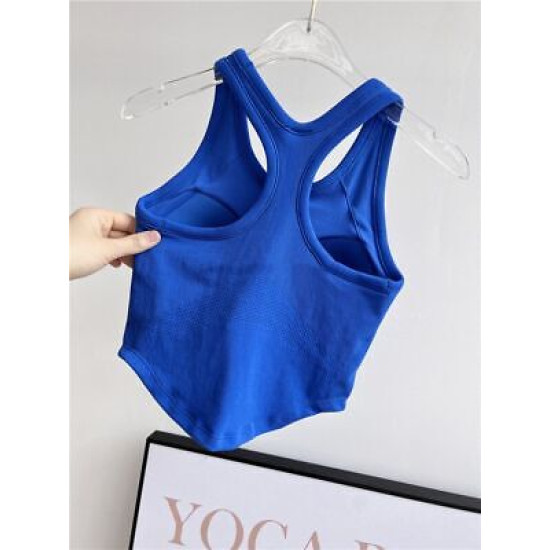 Yoga Bra Sports Tops Women Seamless Padded Fitness Push Up Solid Activewears Top
