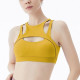 Women Yoga Sports Bra Top Back Open Padded Wireless Solid High Impact Sportswear