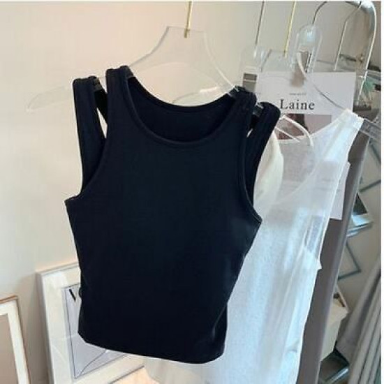 Women Yoga Padded Bra Sports Vest Halter Quick Dry Fitness Running Crop Tops New