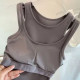 Women Yoga Padded Bra Sports Vest Halter Quick Dry Fitness Running Crop Tops New