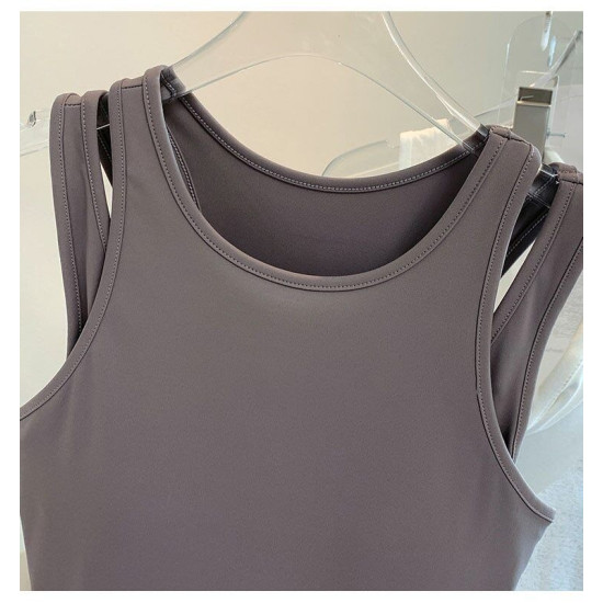 Women Yoga Padded Bra Sports Vest Halter Quick Dry Fitness Running Crop Tops New