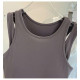 Women Yoga Padded Bra Sports Vest Halter Quick Dry Fitness Running Crop Tops New