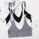 Women Seamless Bra U Back Crop Tops Unlined Daily Sports Solid Wireless Bralette