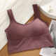 Padded Sports Women Bra Seamless Underwear Camisole Removable Pad Crop Top Solid